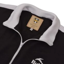 BUKTA Track Top Black With White Panels/Cuffs -Toffs bukjblk1 2