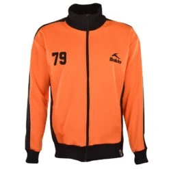 BUKTA Heritage Track Top Orange With Black Panels/Cuffs/W'B