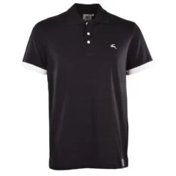 BUKTA Lifestyle Polo Black With White Cuffs