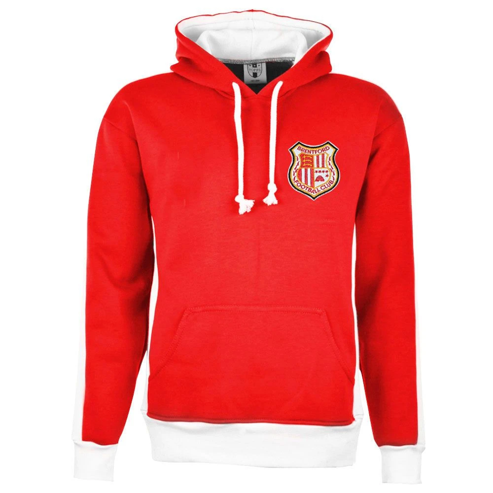 Brentford Red/White Hoodie Brentford Red/White Hoodie -Toffs h0076 1