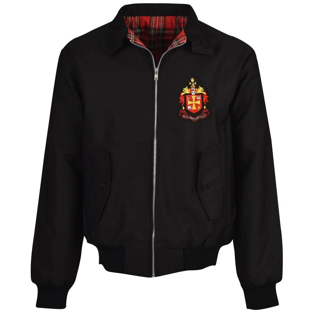 Wolverhampton Wanderers Black Harrington Jacket Wolverhampton Wanderers Black Harrington Jacket -Toffs hj0009