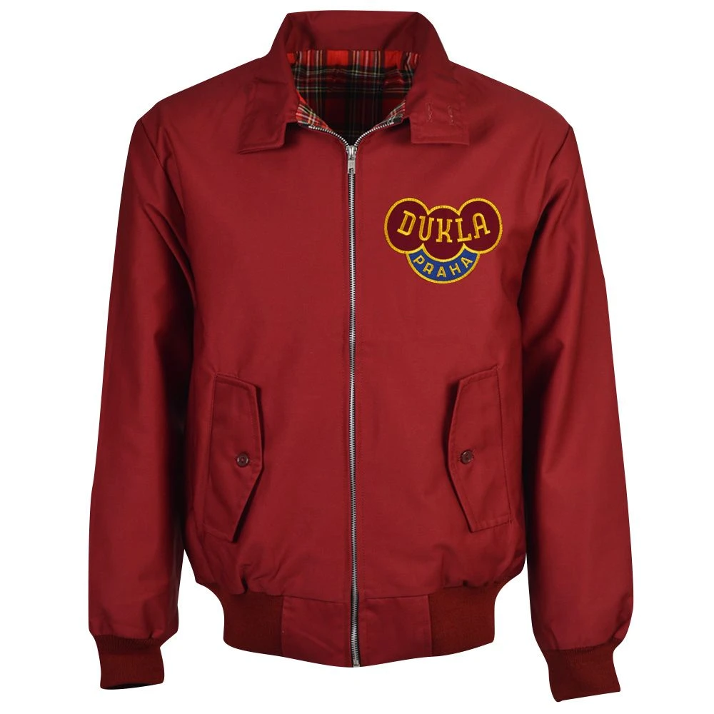 Dukla Prague Maroon Harrington Jacket Dukla Prague Maroon Harrington Jacket -Toffs hj0013 1