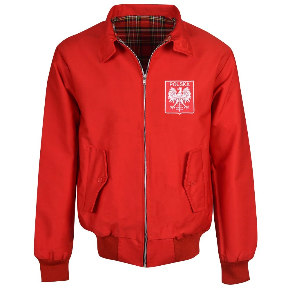 Poland Red Harrington Jacket Poland Red Harrington Jacket -Toffs hj0046