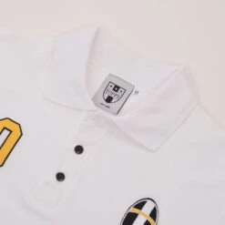 Piemonte Calcio Retro No 10 White Polo Shirt -Toffs p0019