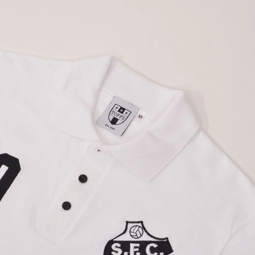 Santos No 10 White Polo Shirt Santos No 10 White Polo Shirt -Toffs p0020 2