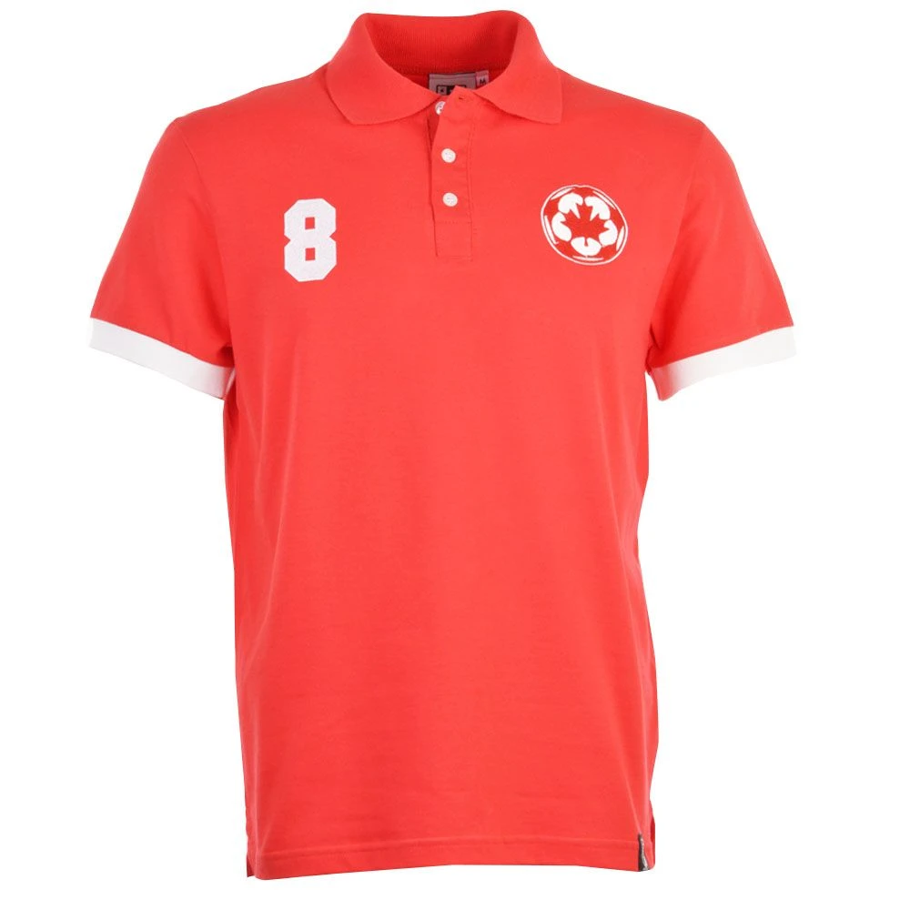 Canada No 8 Red Polo Shirt Canada No 8 Red Polo Shirt -Toffs p0038