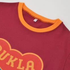 Dukla Prague 12th Man - Maroon/Amber Ringer -Toffs print0119 2 1