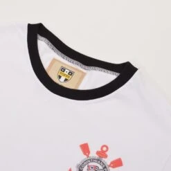 Corinthians Paulista 12th ManT-Shirt - White/Black Ringer -Toffs print0221 2