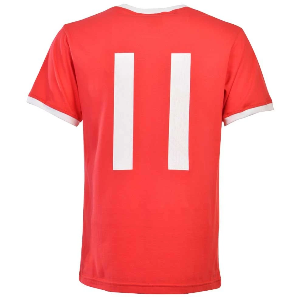 Wales 11 12th Man T-Shirt - Red/White Ringer Wales 11 12th Man T-Shirt - Red/White Ringer -Toffs print0323 1