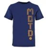 Match Of The Day Distressed Circle T-Shirt - Navy