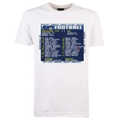 2012 Man City V QPR (Manchester City) Retrotext T-shirt