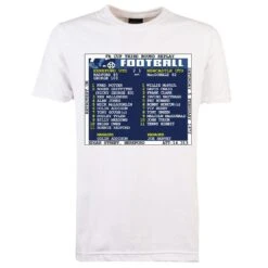 1972 Hereford Utd V Newcastle United (Hereford) Retrotext T-Shirt - White