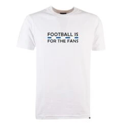Blue/White Football Is For The Fans - White T-Shirt