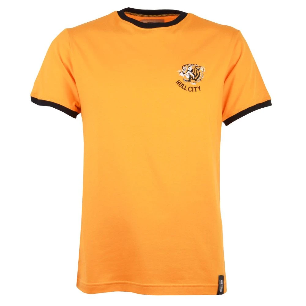 Hull City 12th Man T-Shirt - Amber/Black Ringer Hull City 12th Man T-Shirt - Amber/Black Ringer -Toffs t0065