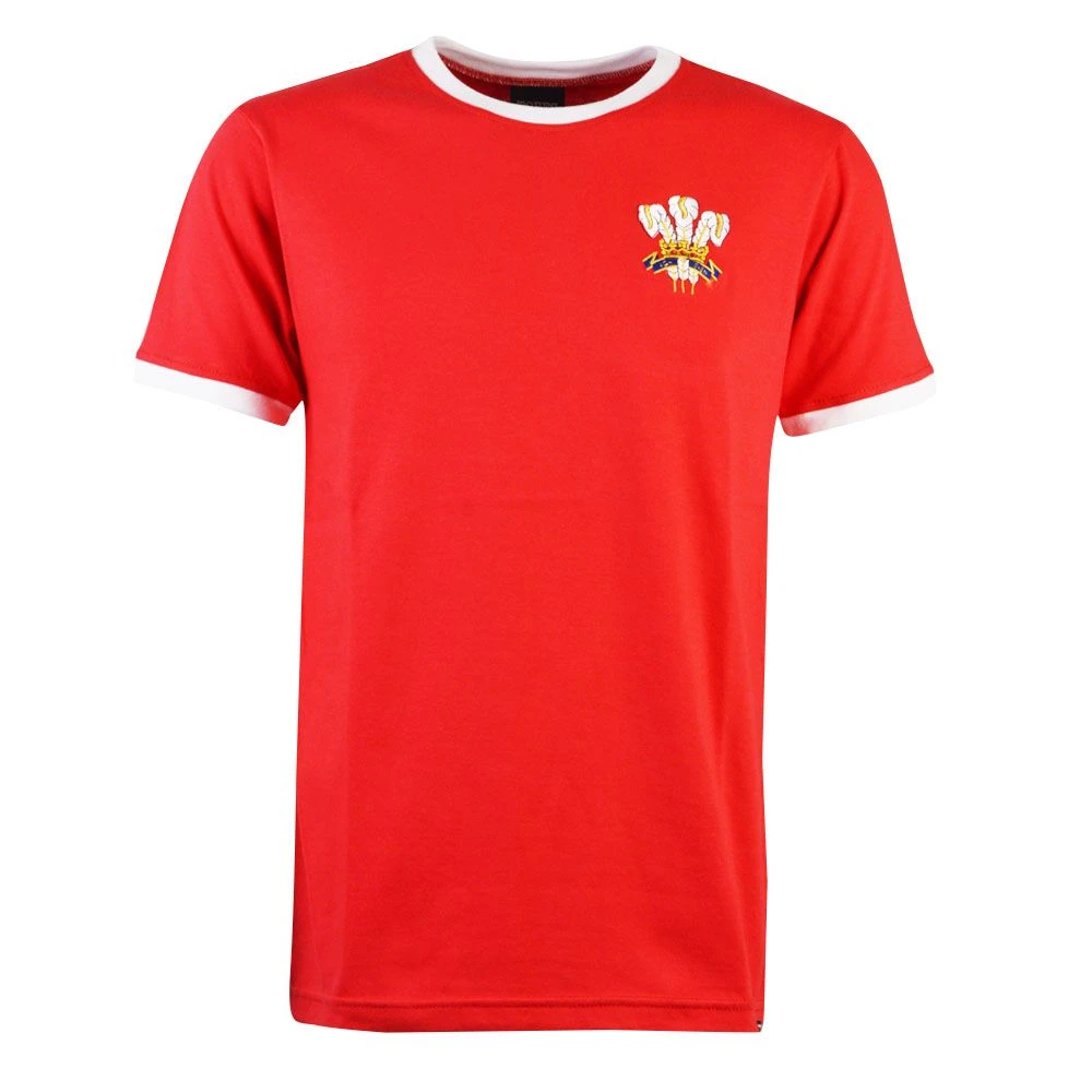 Wales Rugby T-Shirt - Red/White Ringer Wales Rugby T-Shirt - Red/White Ringer -Toffs t0088