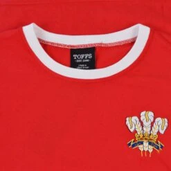 Wales Rugby T-Shirt - Red/White Ringer 2 Wales Rugby T-Shirt - Red/White Ringer -Toffs t0088 1