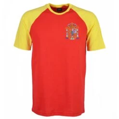 Spain Raglan Sleeve Red/Yellow T-Shirt