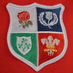 British & Irish Lions 1970s Vintage Rugby Zipped Hoodie Red -Toffs zh0018 1 1
